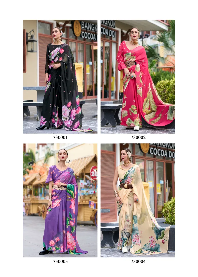The Sakira by RajPath Pure Georgette Saree collections